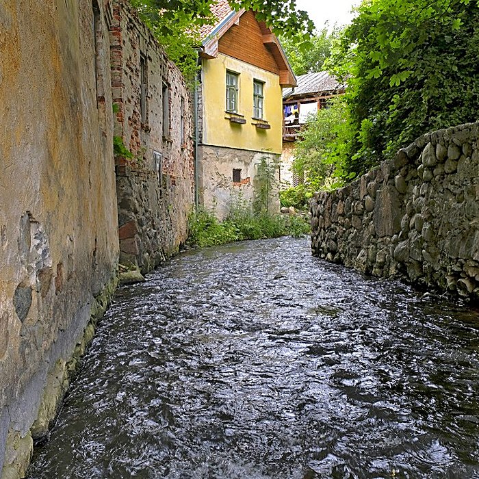 Alekšupīte, the River That Runs Along the Houses