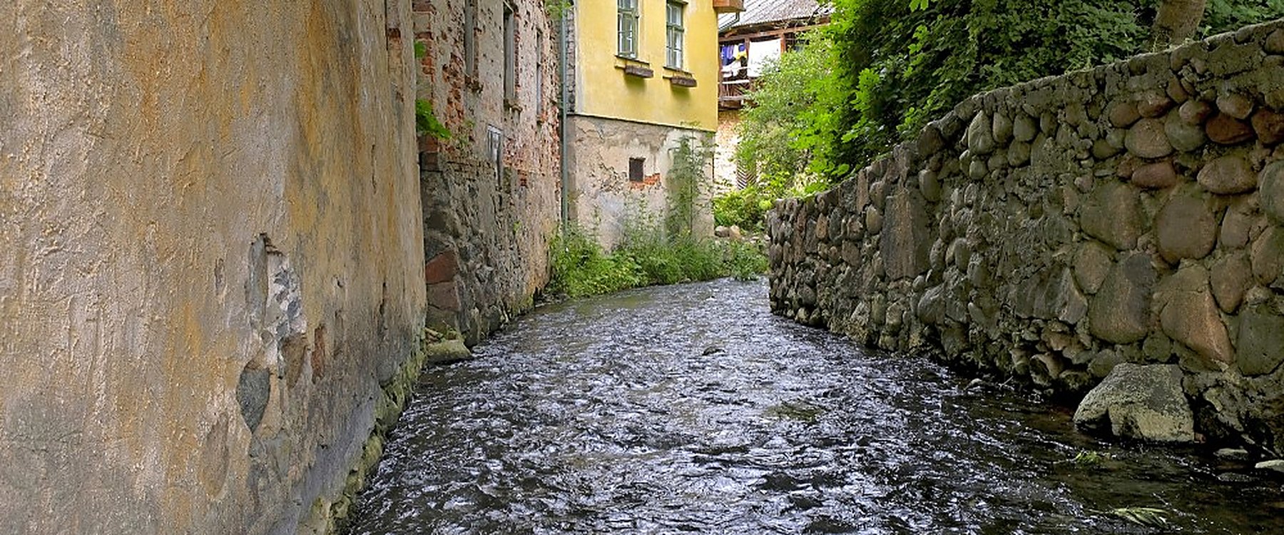 Alekšupīte, the River That Runs Along the Houses