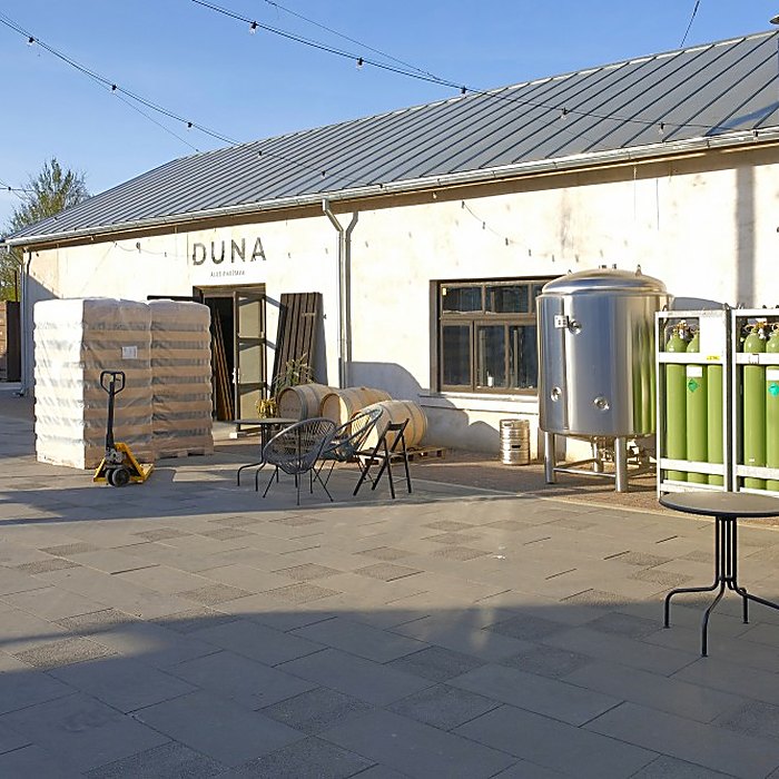 Kaļķu Street Quarter, Where the Garages Became a Brewery