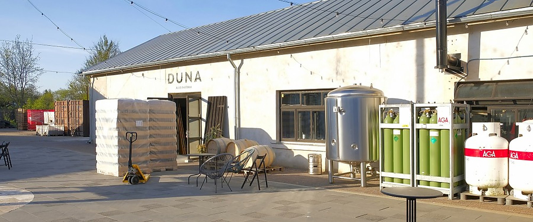 Kaļķu Street Quarter, Where the Garages Became a Brewery