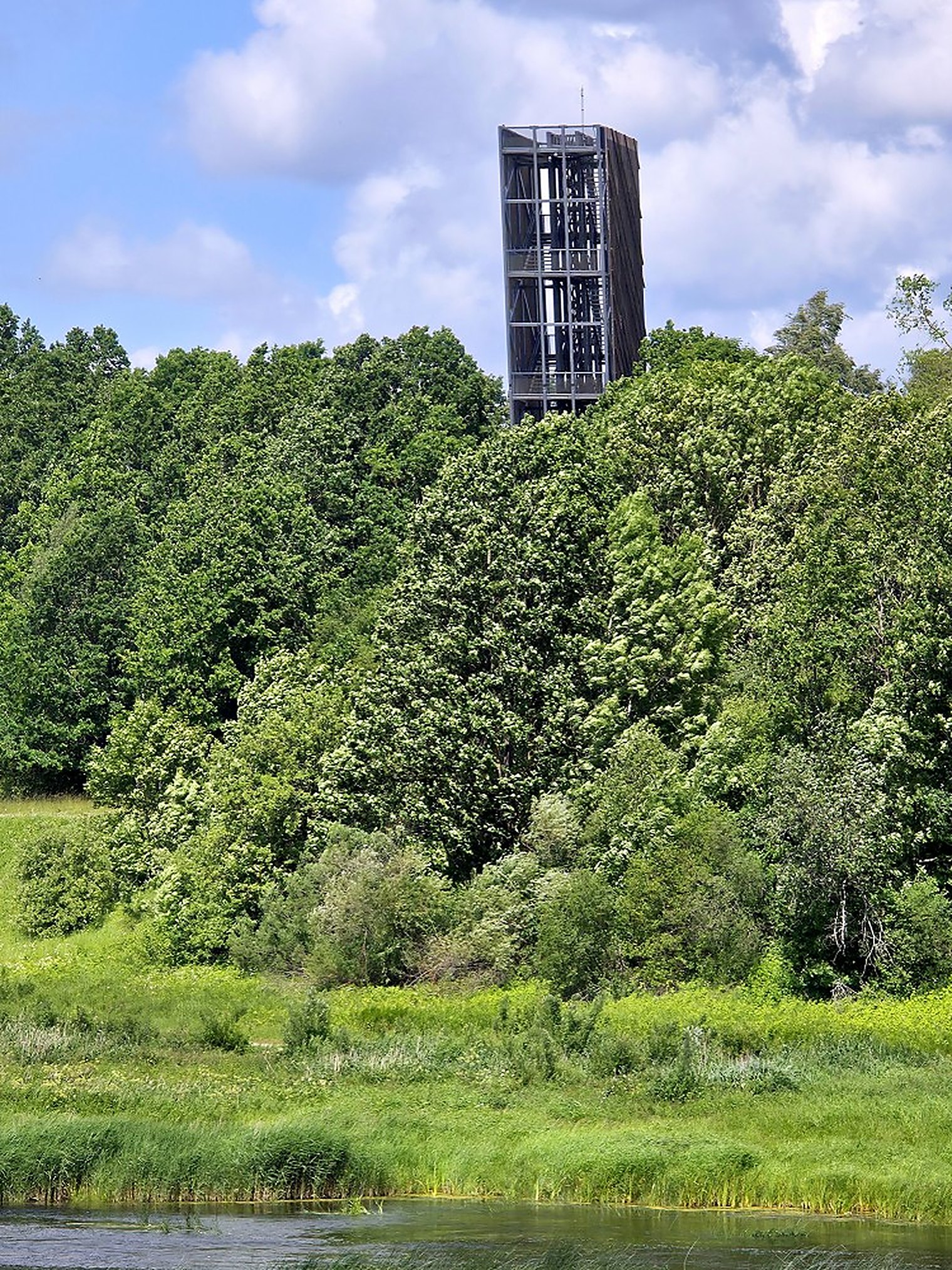 And from across the reserve, which is the other way to understand how tall 25 metres is.